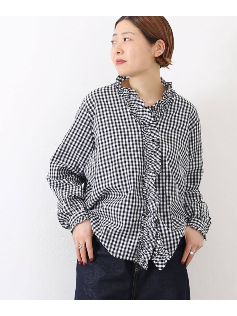 楽天市場】ギンガム フリルブラウス journal standard luxe ジャーナル