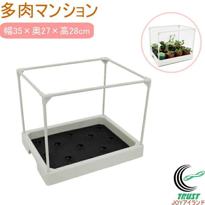 楽天市場】多肉マンション オフホワイト 園芸 園芸用小物 多肉 多肉