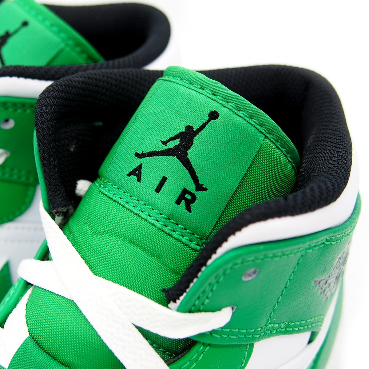 楽天市場】NIKE AIR JORDAN 1 MID LUCKY GREEN/BLACK‐WHITE dq8426-301