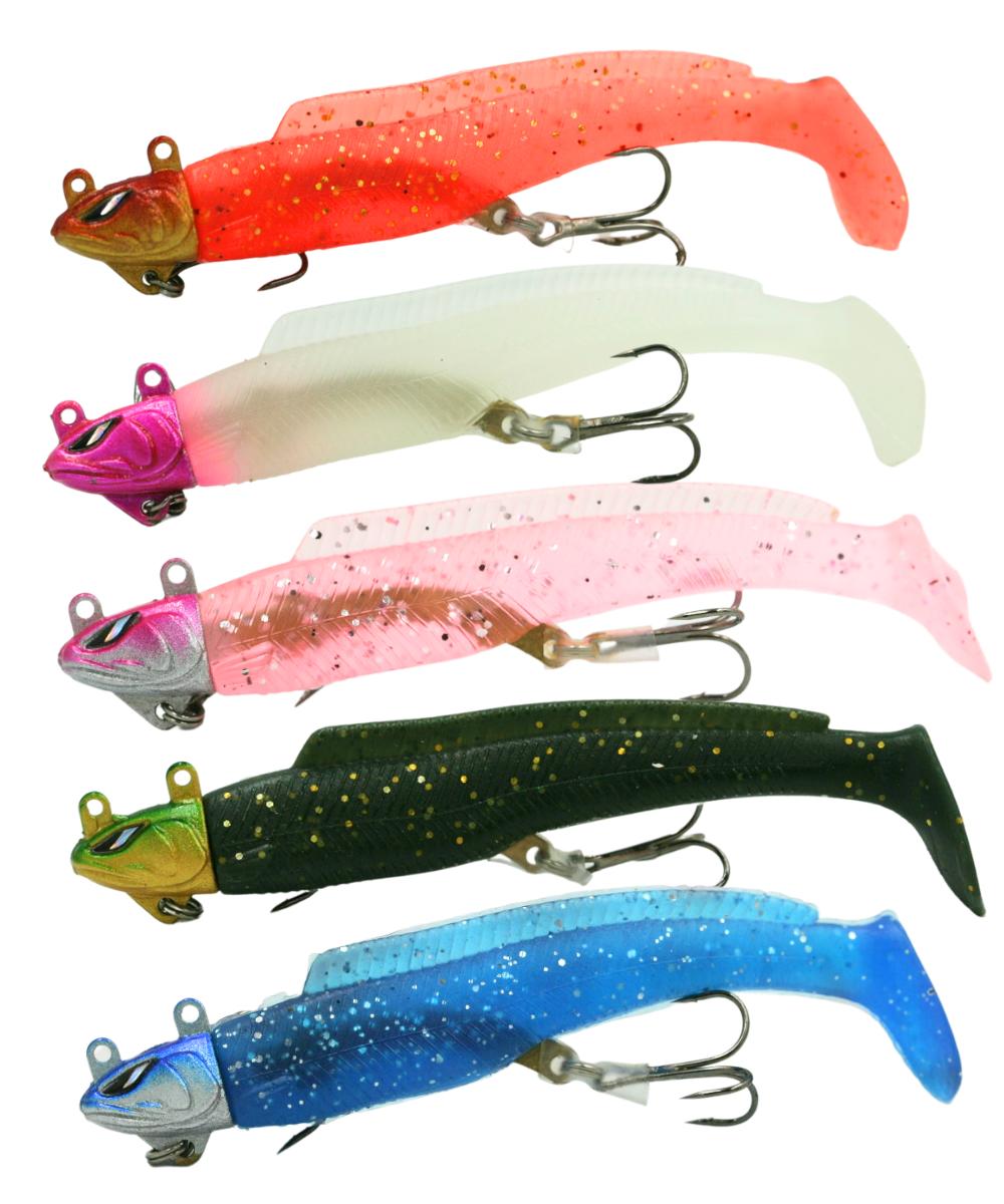 楽天市場】【14g・20g 各5個】ジグヘッド ワーム セット シーバス