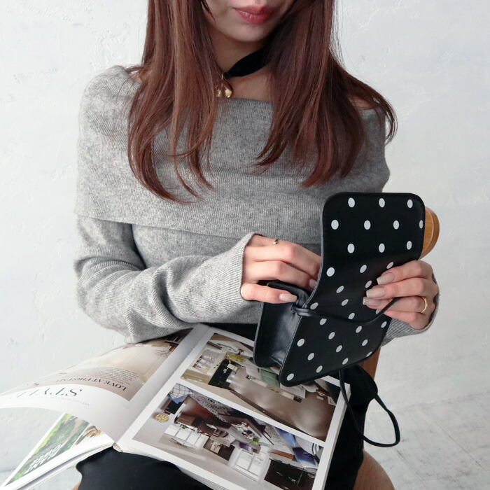 楽天市場】【3月中旬】ドットミニショルダーバッグ スクエア