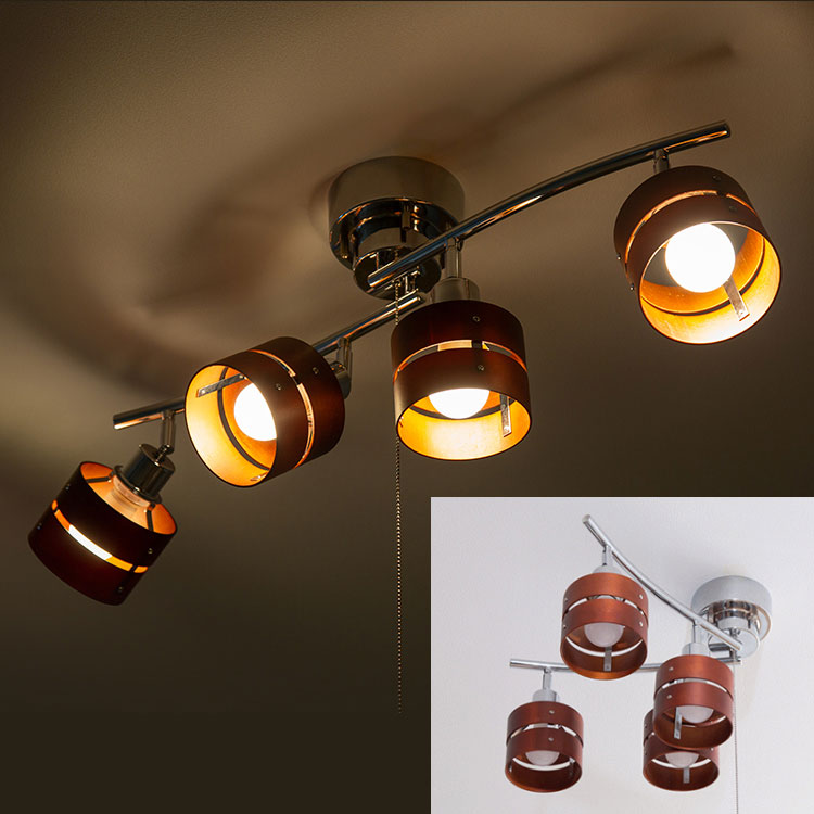 楽天市場】シーリングライト 4灯 GLL-4MP-LW おしゃれ 4灯 照明