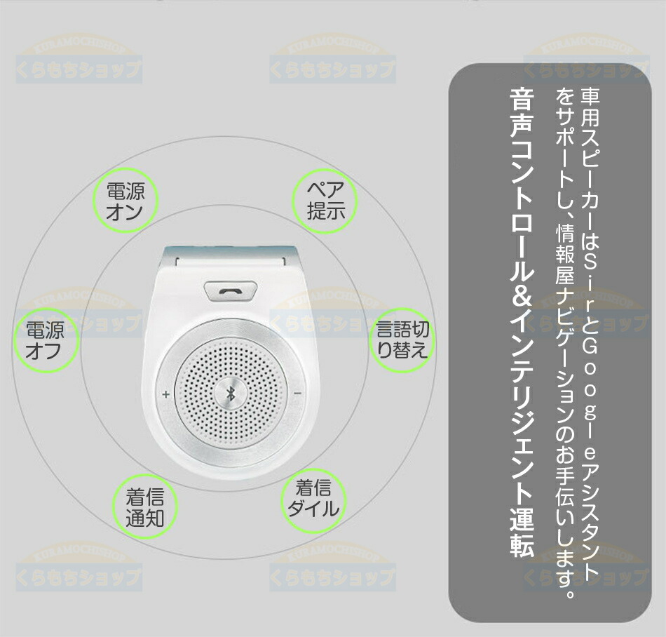 楽天市場】【2台同時接続可】車用 ワイヤレス Bluetooth スピーカー