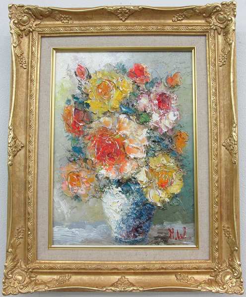 楽天市場】「薔薇」渡部ひでき【通信販売】（F4サイズ油彩画[油絵