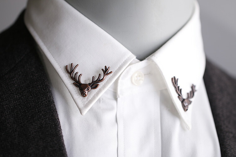 楽天市場】お手持ちのシャツの襟に付けるだけで華やかに！2組セット