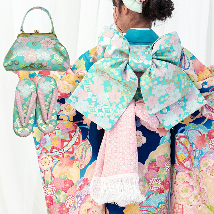 楽天市場】【レンタル】七五三 着物 7歳 四つ身セット(結び帯セット