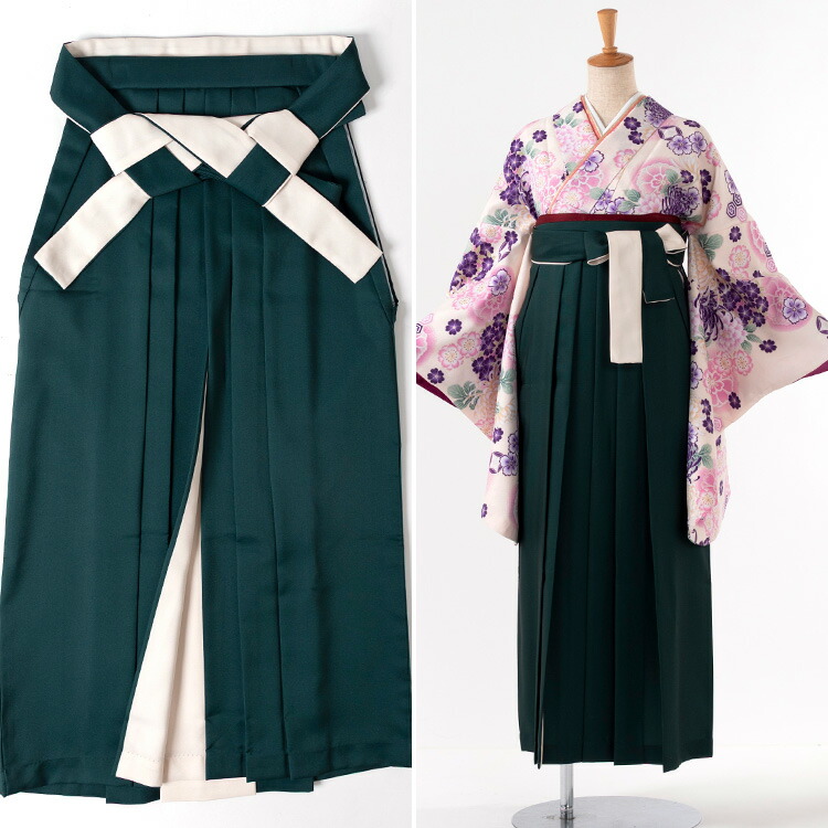 楽天市場】【単品】 バイカラー袴(切替え袴) ぼかしバイカラー袴