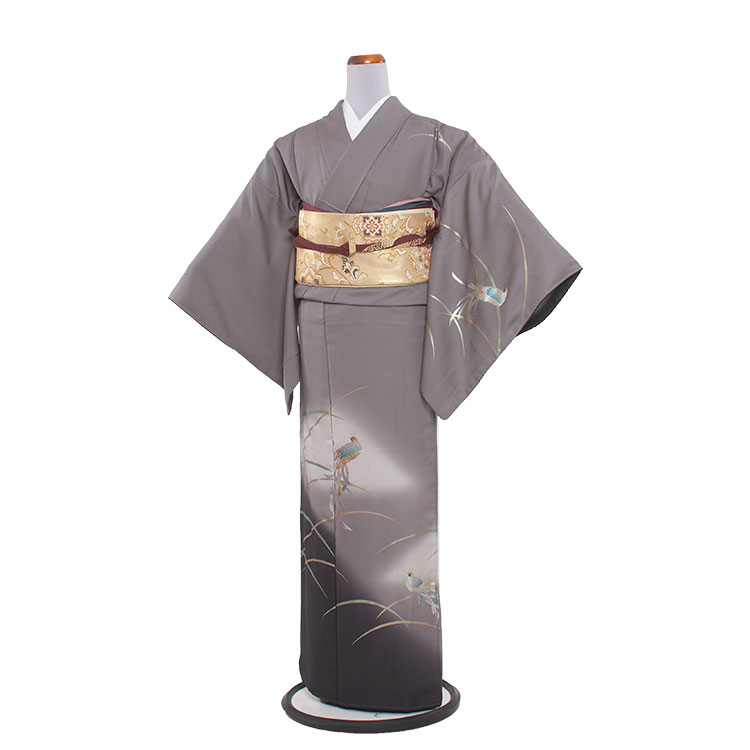 楽天市場】訪問着 グレーの通販