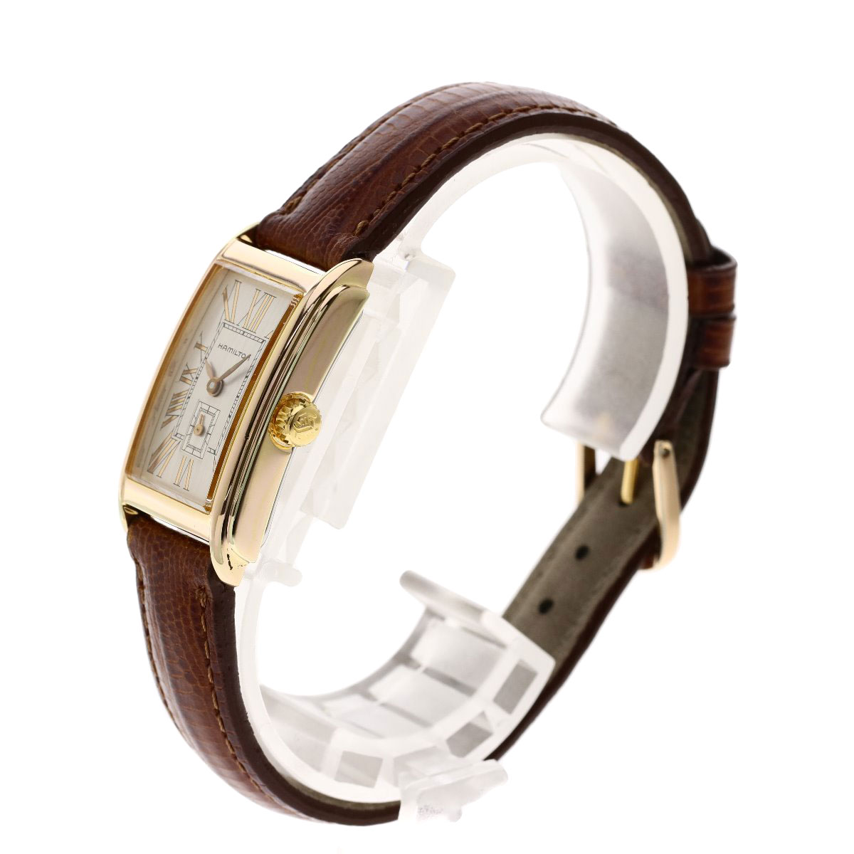 楽天市場】ハミルトン 6266 スクエアフェイス 腕時計 ステンレス