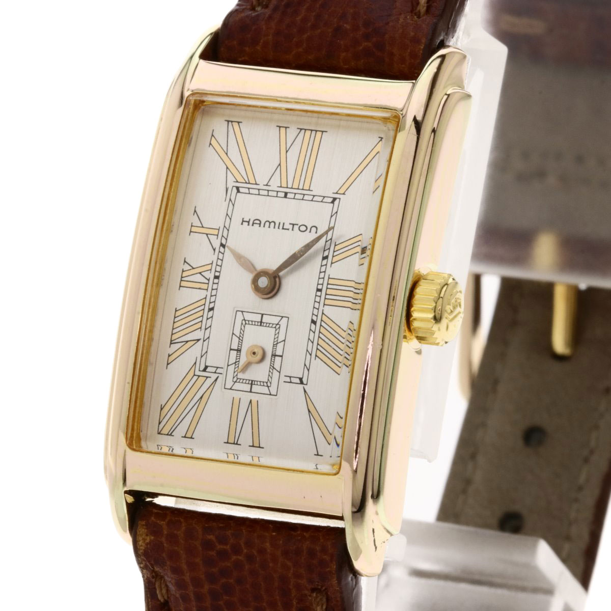 楽天市場】ハミルトン 6266 スクエアフェイス 腕時計 ステンレス