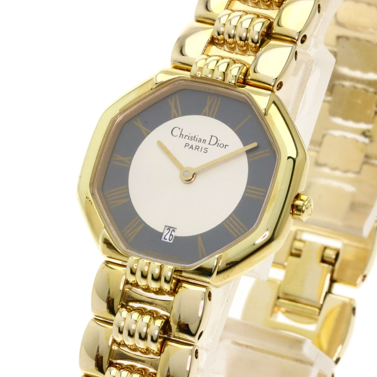 楽天市場】クリスチャンディオール 48.153 腕時計 GP/GP レディース