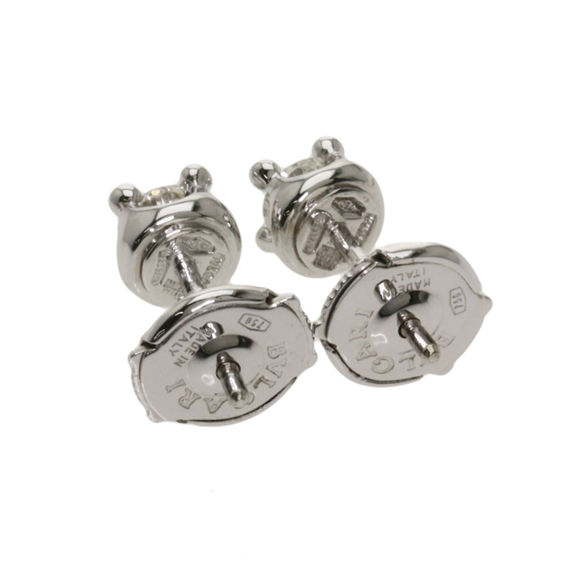 楽天市場】ブルガリ コロナ ダイヤモンド ピアス K18ホワイトゴールド