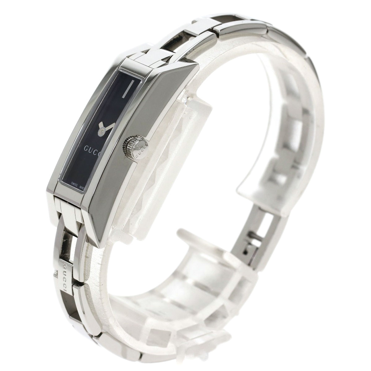 楽天市場】グッチ 110 スクエアフェイス 腕時計 ステンレススチール/SS