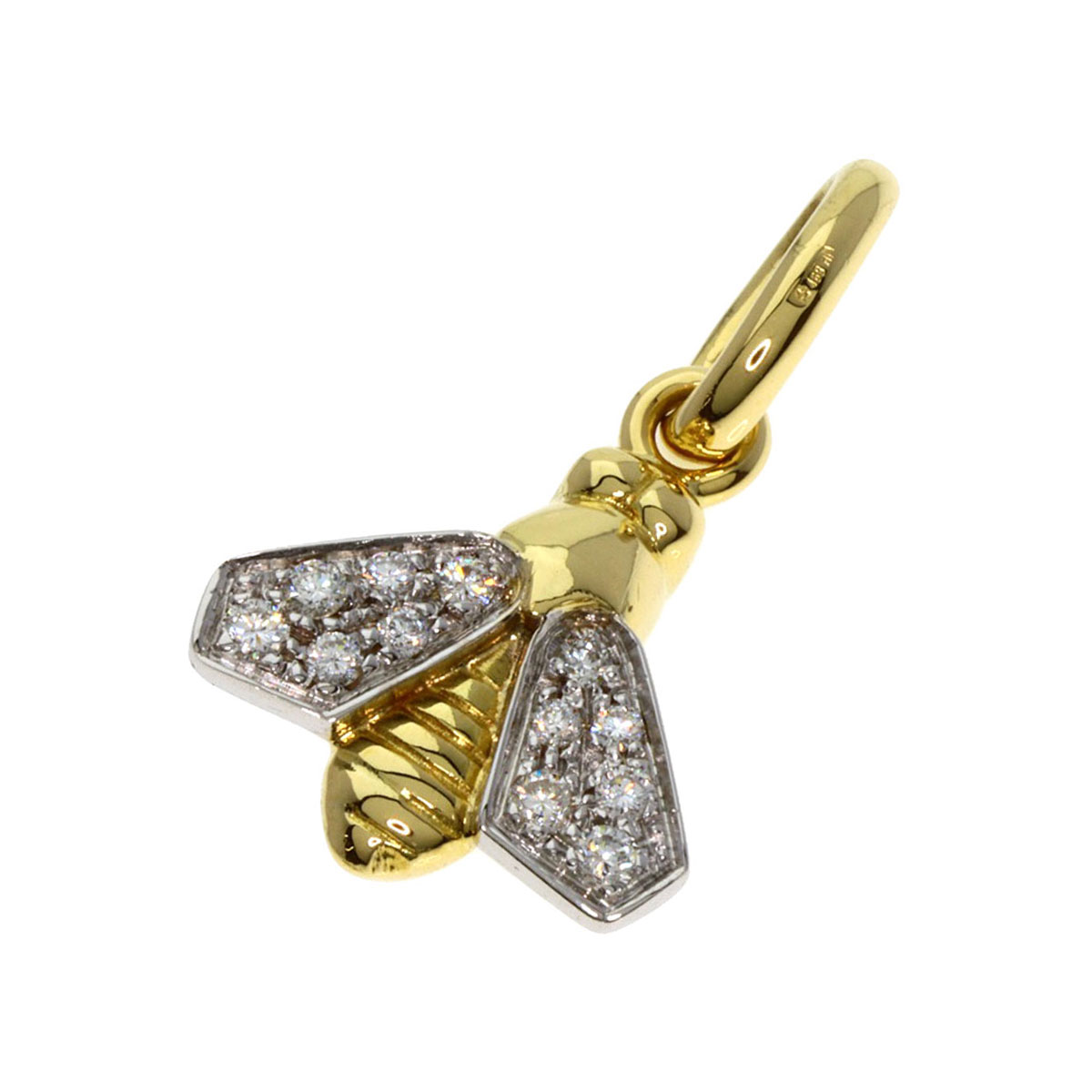 楽天市場】ポメラート 蜂 ハチ ダイヤモンド ペンダントトップ K18