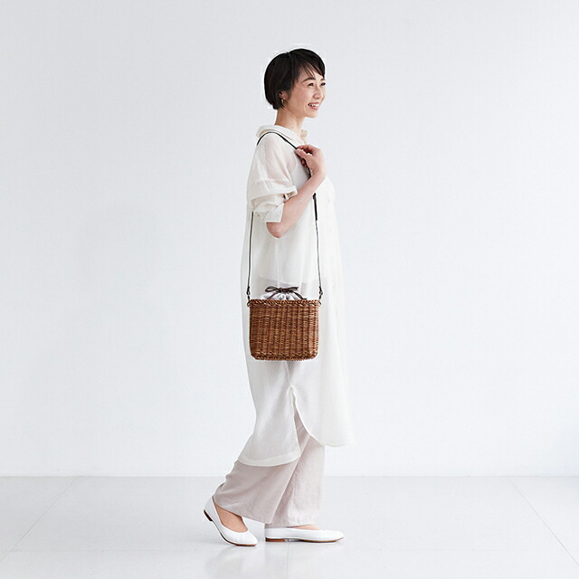 楽天市場】あけびショルダーバッグ(国産/並編み/リネン巾着袋)(約)幅21