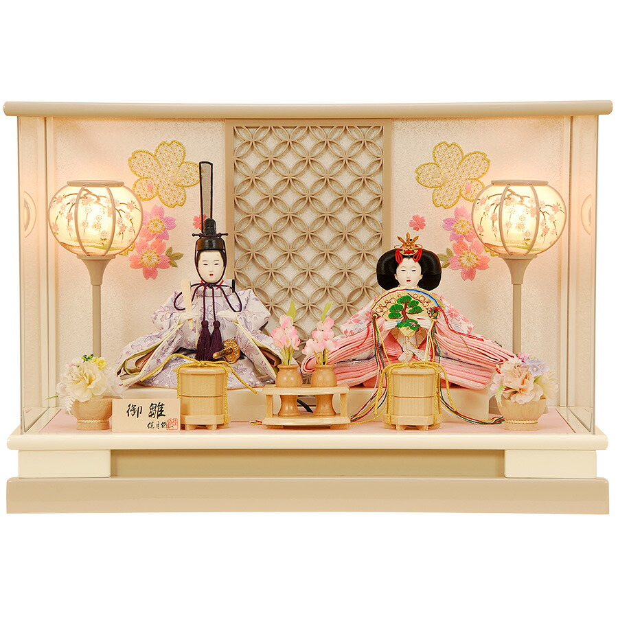 楽天市場】【セール】雛人形 ひな人形 K100 コンパクト 佳月 かげつ 雛