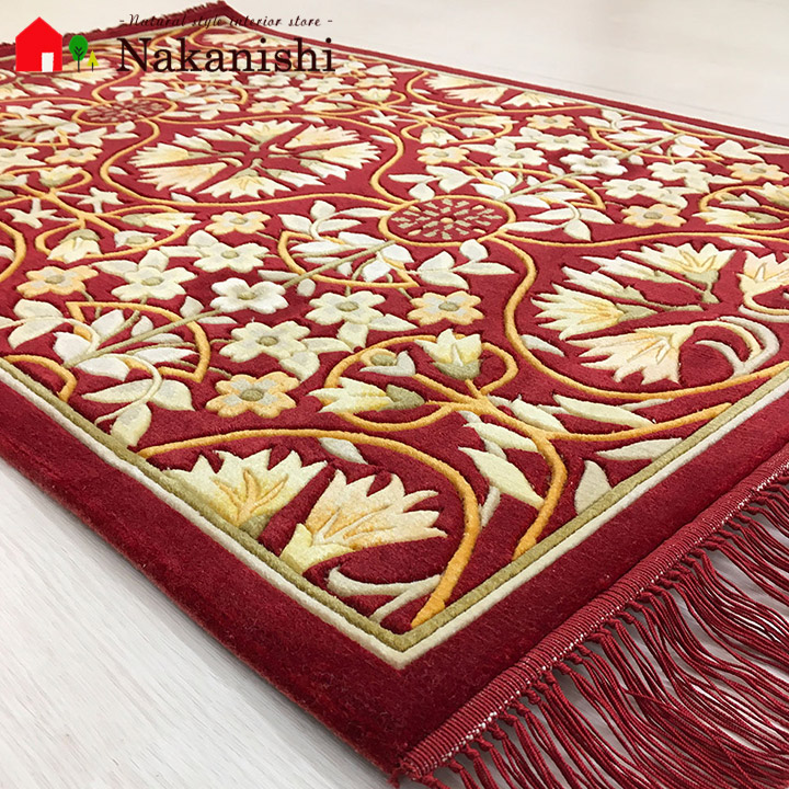 楽天市場】【中国段通 シルク 玄関マット】「情熱」絨毯(じゅうたん