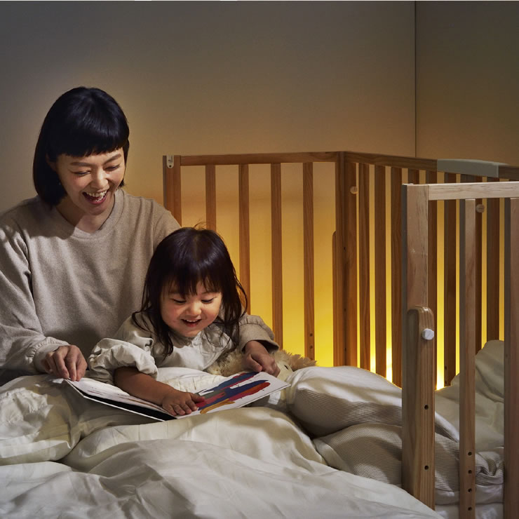 楽天市場】そいねーる3ベビーベッド 2点セット（ベッド＋ベビー布団