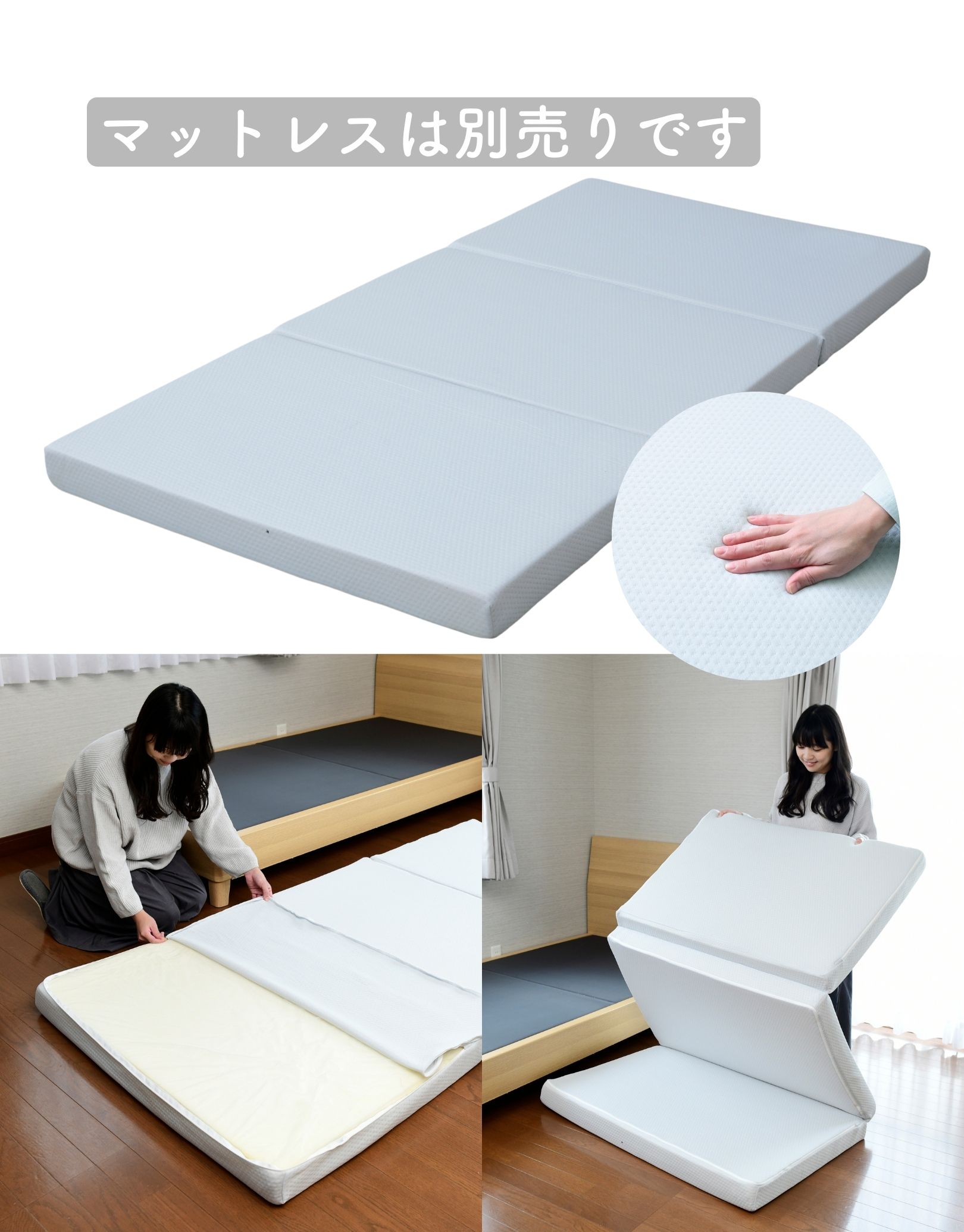 楽天市場】ベッド ベッドフレーム 完成品 シングル 折りたたみベッド