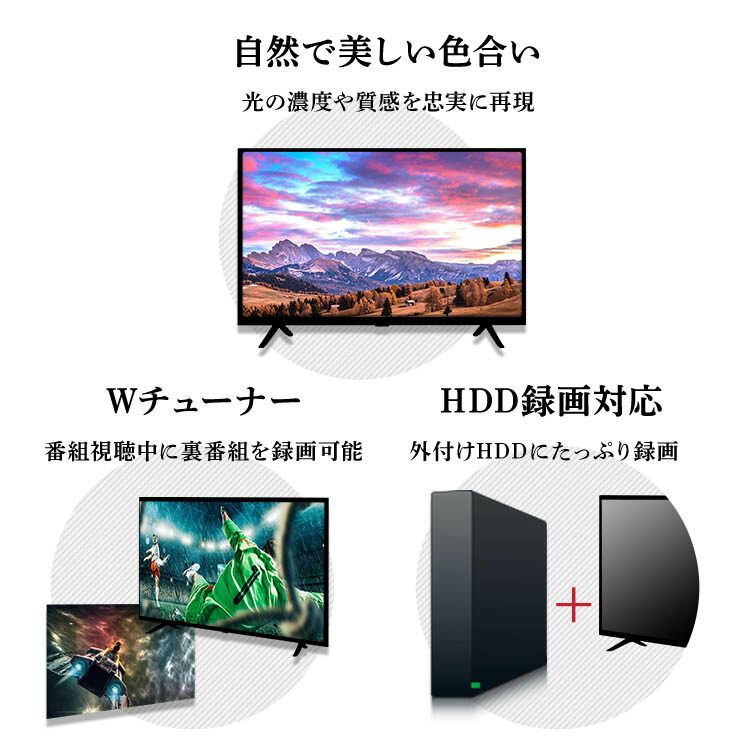 楽天市場】テレビ 40インチ 40型 アイリスオーヤマ ブラック 送料無料