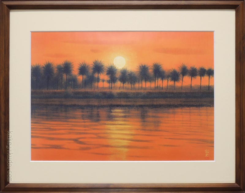 楽天市場】平山郁夫 絵画 ユーフラテス河の夕 アートポスター 送料無料