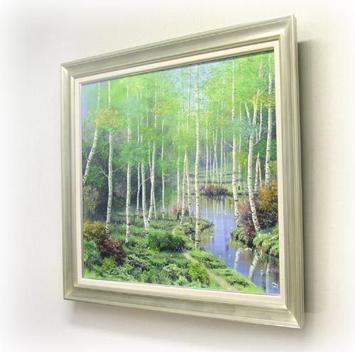 楽天市場】絵画 油絵 白樺林 F20号 （早瀬遼） 送料無料 【肉筆