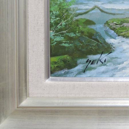 楽天市場】絵画 油絵 奥入瀬渓流 F20号 (関健造) 送料無料 【海・山