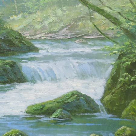 楽天市場】絵画 油絵 奥入瀬渓流 F20号 (関健造) 送料無料 【海・山