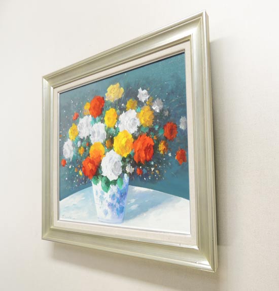 楽天市場】絵画 油絵 花バラ F30号 （春野修一） 送料無料 【肉筆