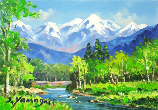 油絵 山 油絵 山 富士山油絵 風景画 油絵 絵画(油絵) Zx Paintings for