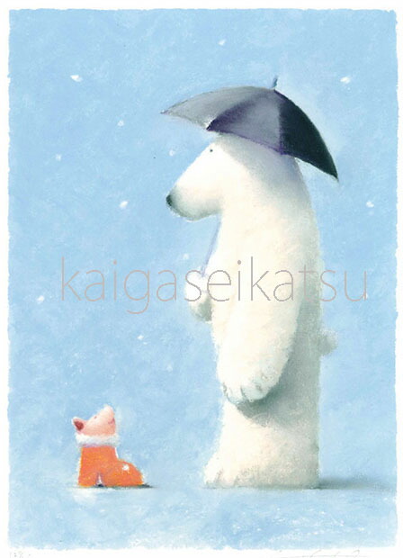 ふうか！ ジクレー版画 天使のいる季節 花色の天使 渡辺宏 本付き