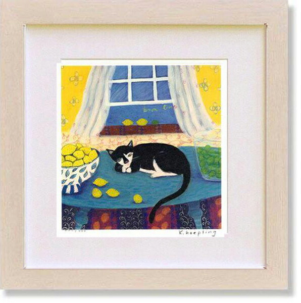 楽天市場】絵画 カレンホイプティング・レモンライム 版画 動物