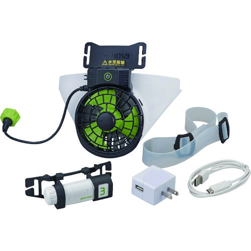 楽天市場】TAJIMA 清涼ファン 風雅ヘッド2 フルセット ヘルメット内