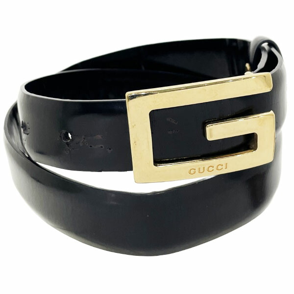 楽天市場】グッチ ベルト Gロゴ レディースベルト レザー 革 ブラック