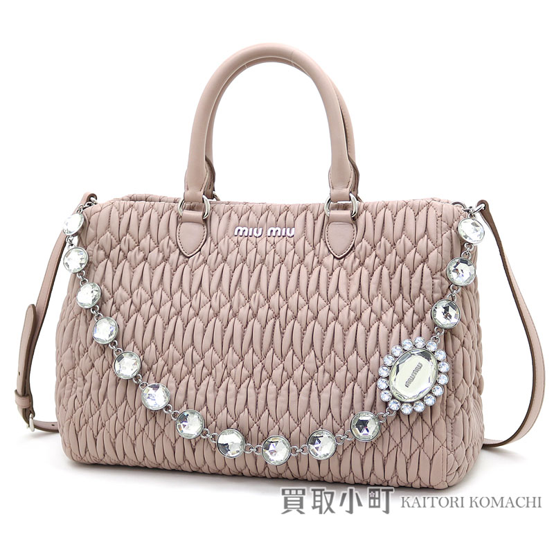 楽天市場】【美品】ミュウミュウ 【MIUMIU】 ナッパクリスタル トート