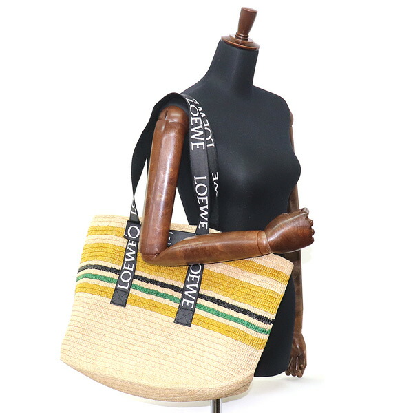 楽天市場】【美品】ロエベ【LOEWE】フォールドショッパー ラフィア