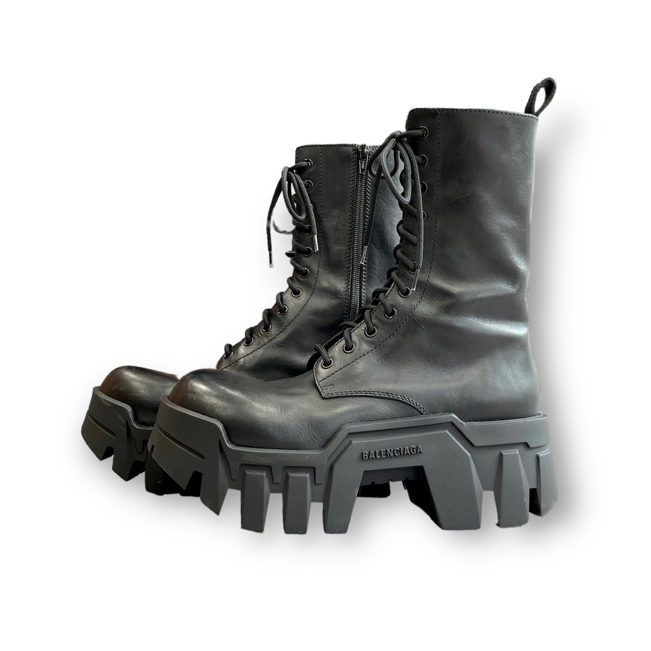 楽天市場】バレンシアガ・BALENCIAGA 23SS BULLDOZER LACEUP BOOT 状態