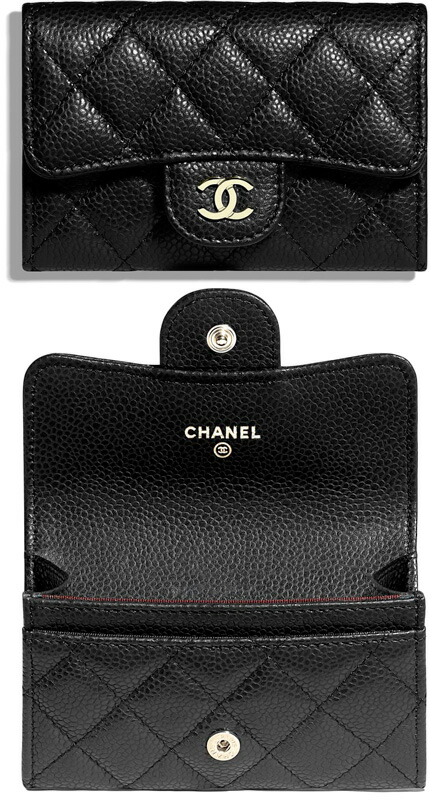 楽天市場】CHANEL シャネル 名刺入れブラックキャビアスキン カード