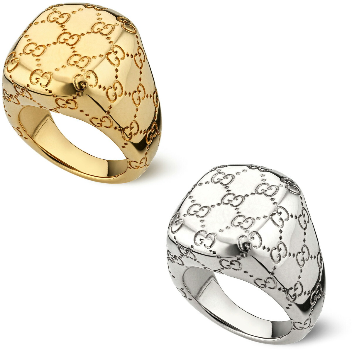 楽天市場】GUCCI グッチ メンズ レディース 指輪GGパターン ロゴ刻印