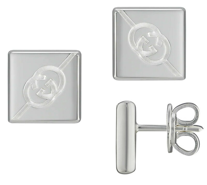 楽天市場】GUCCI グッチピアス レディーススクエアピアスインター