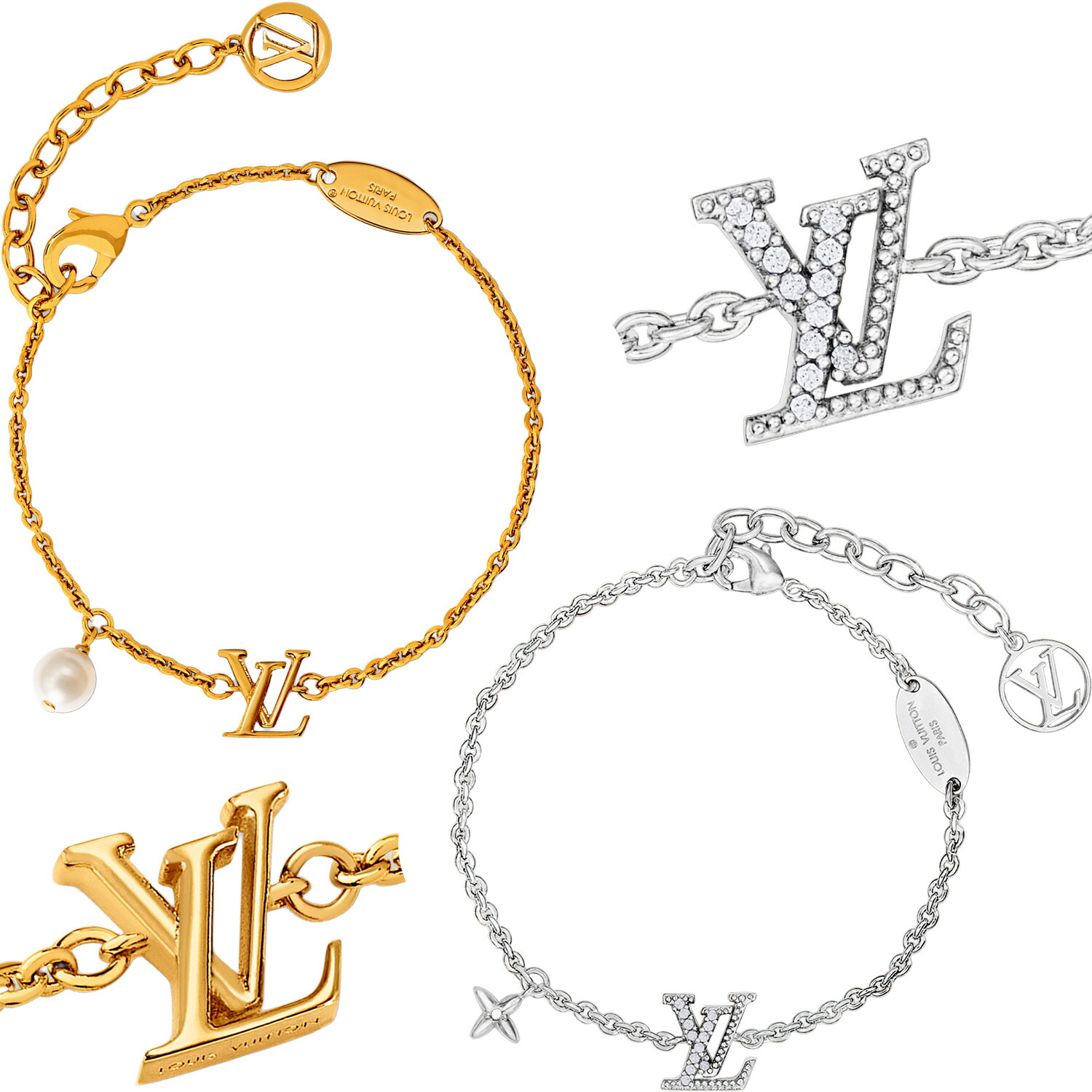 楽天市場】ルイヴィトン ブレスレット ロゴマニアの通販