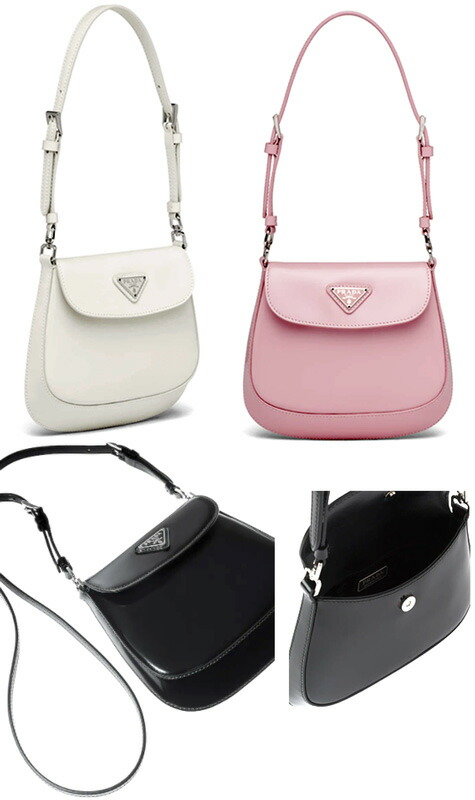 楽天市場】PRADA プラダフラップ付きショルダーバッグブラック