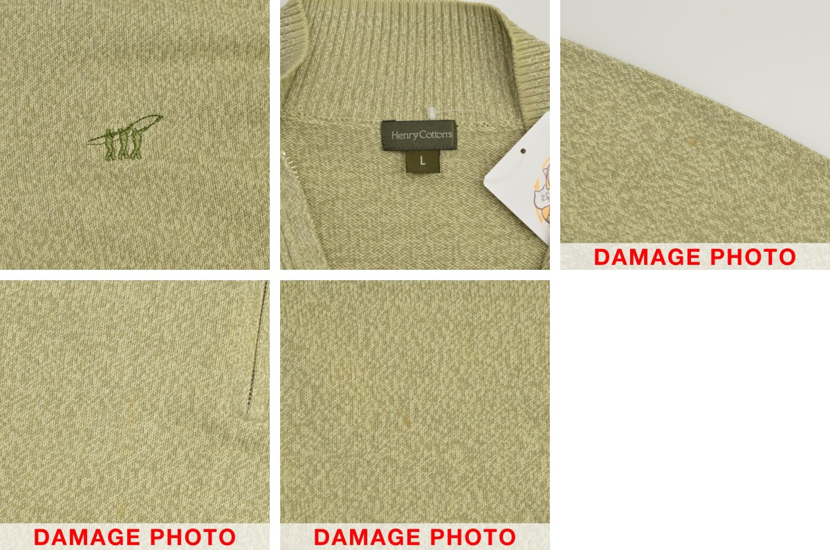 楽天市場】【中古】Henry Cotton's / ヘンリーコットンハーフジップ