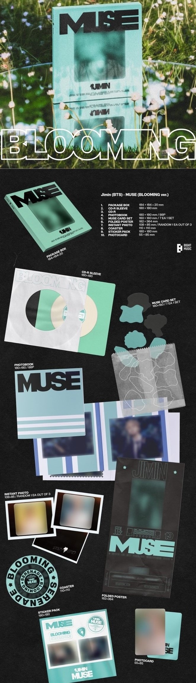 楽天市場】[おまけ9種付き] JIMIN BTS [MUSE] 2種セット [CD1(選択可能