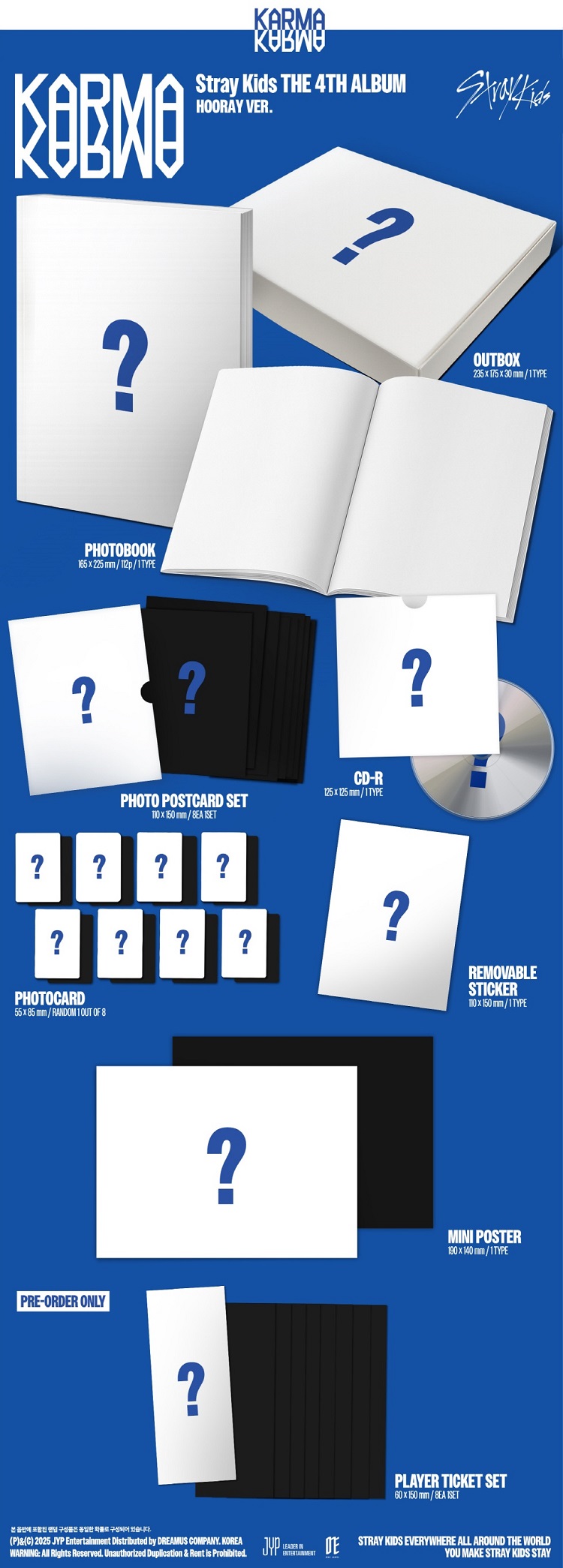 楽天市場】[初回特典+おまけ10種付き] Stray Kids [KARMA] 一般版 2種