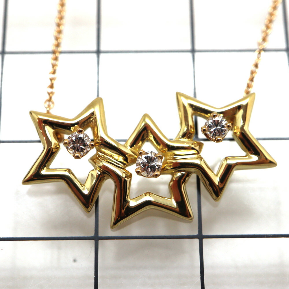 楽天市場】ティファニー Tiffany&Co. トリプルスターネックレス K18