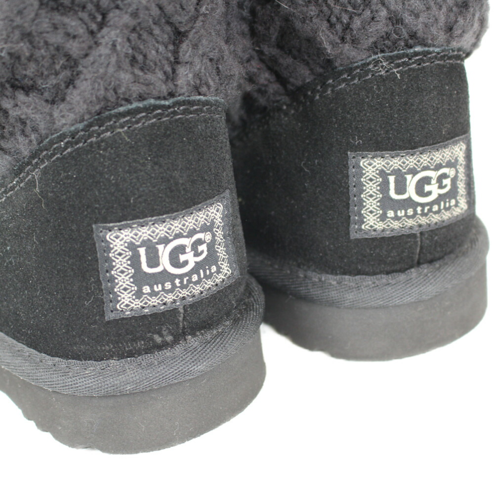 楽天市場】UGG アグ ニットロングブーツ ブラック ニット レディース