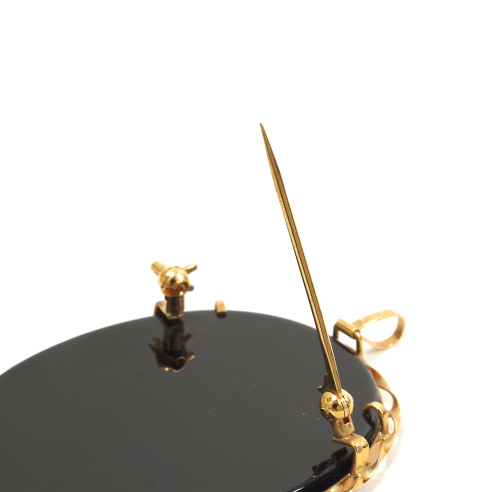 楽天市場】N【中古】【K18】カメオブローチ＆ペンダントトップ 約W3.0