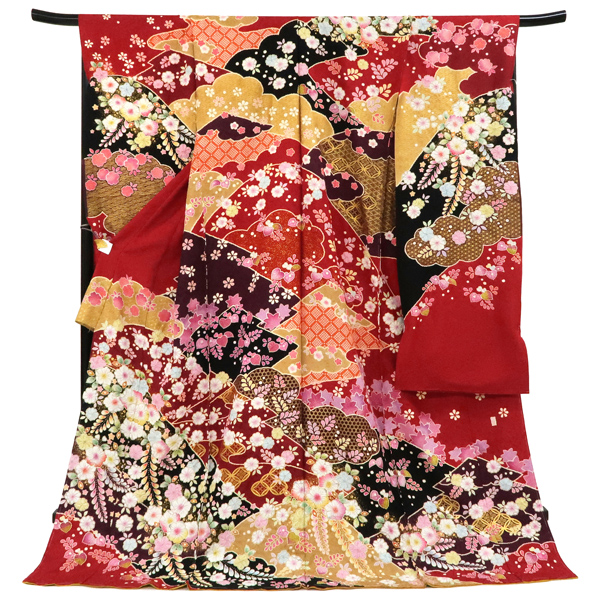 楽天市場】【翠山工房・桐屋 辻が花 振袖 仕立て付き】絞り 友禅 正絹