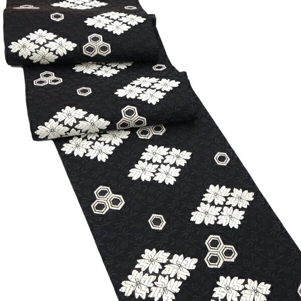 楽天市場】都（みやこ）夏袋帯 黒 仕立て付き フォーマル 夏 袋帯 紗